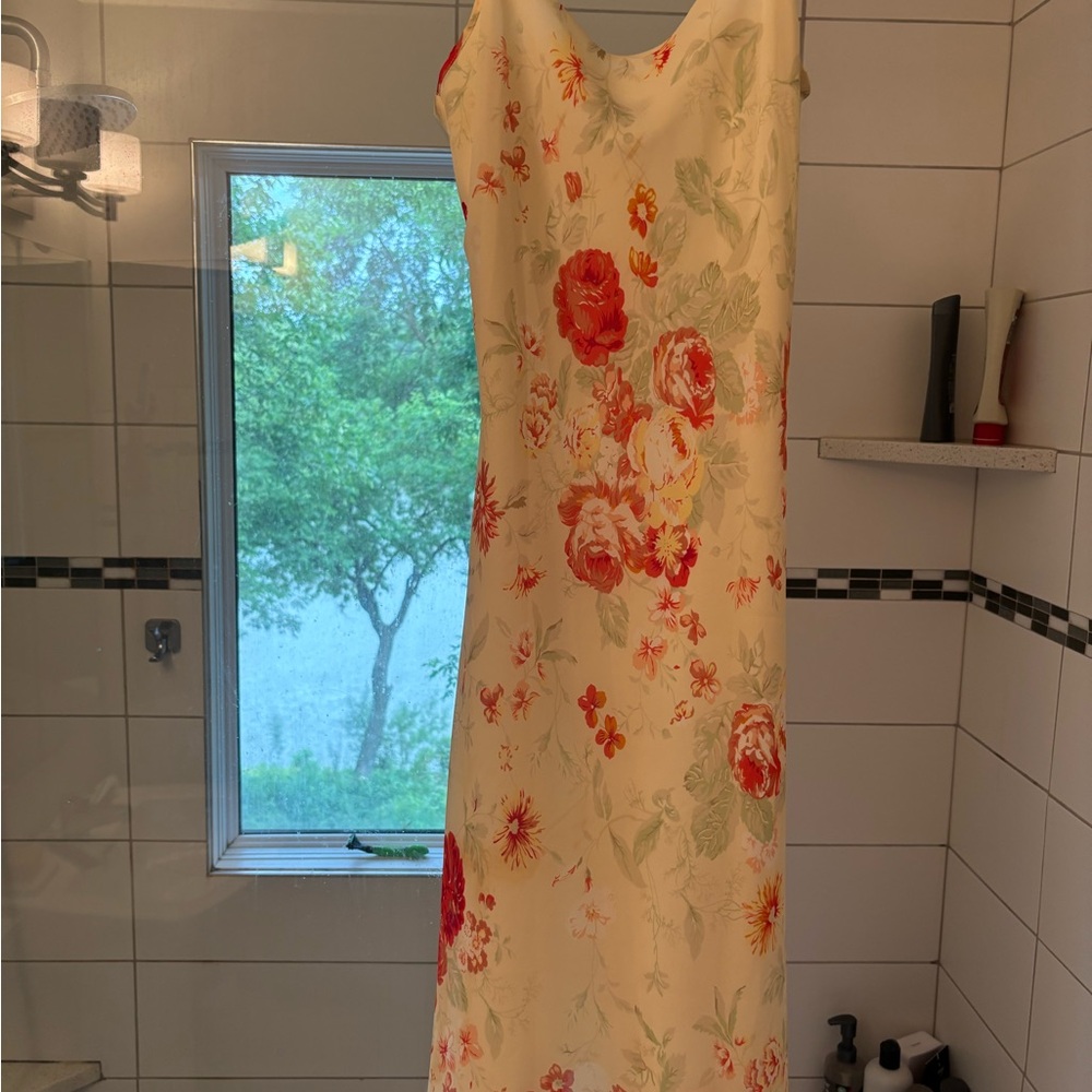 Wedding guest dress - vintage midi floral dress